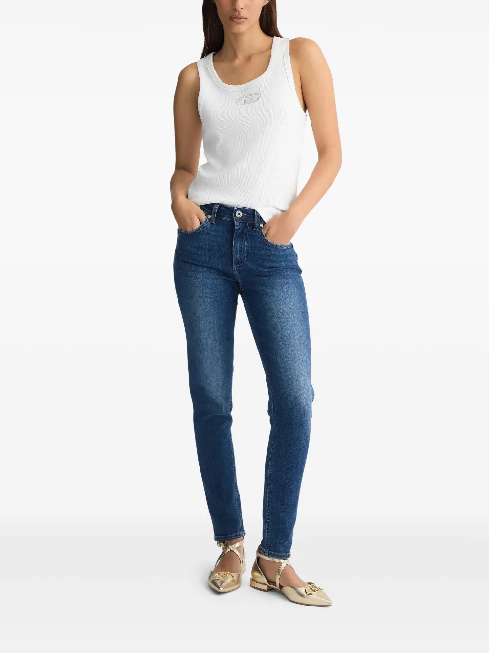 LIU JO high-rise skinny jeans - Blauw