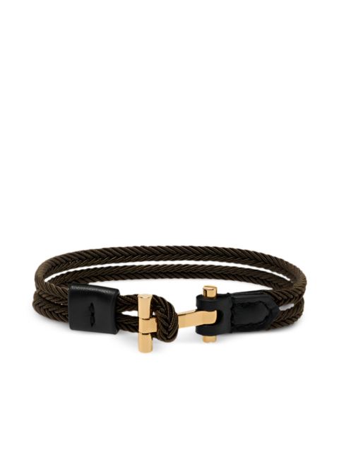 TOM FORD pulsera con placa del logo T