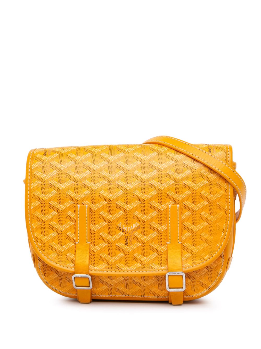 Goyard Pre-Owned 2017 Goyardine Belvedere PM crossbody bag - Yellow