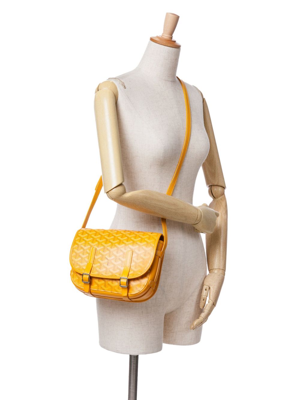 Goyard Pre-Owned 2017 Goyardine Belvedere PM crossbody bag - Yellow