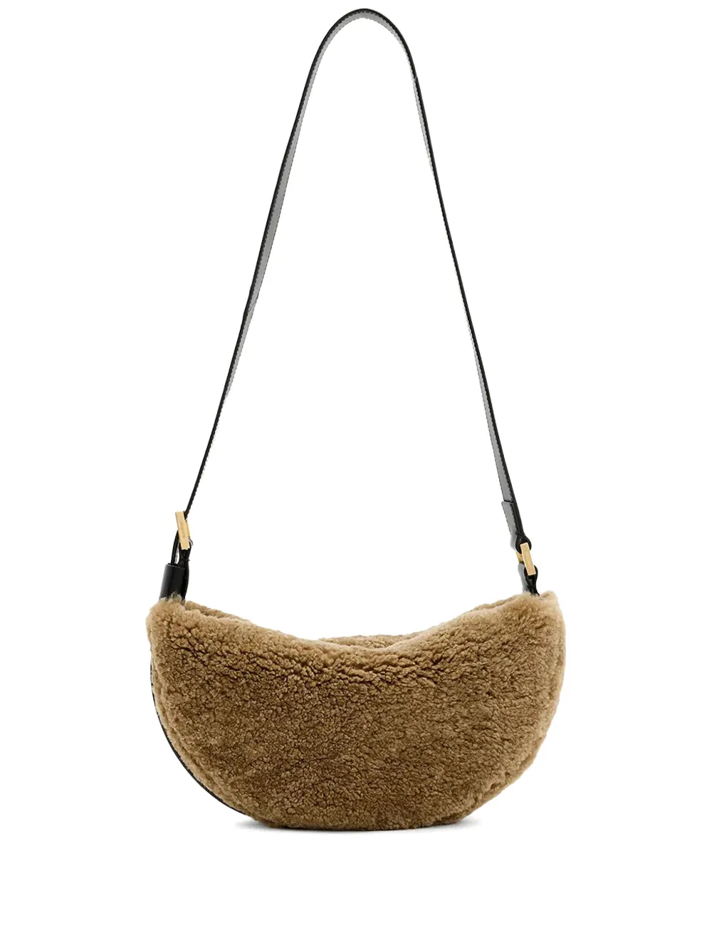 shearling crossbody bag