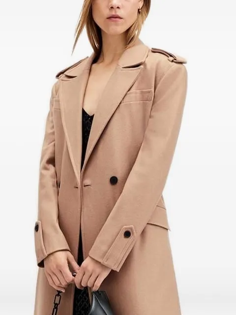 AllSaints belted single-breasted coat