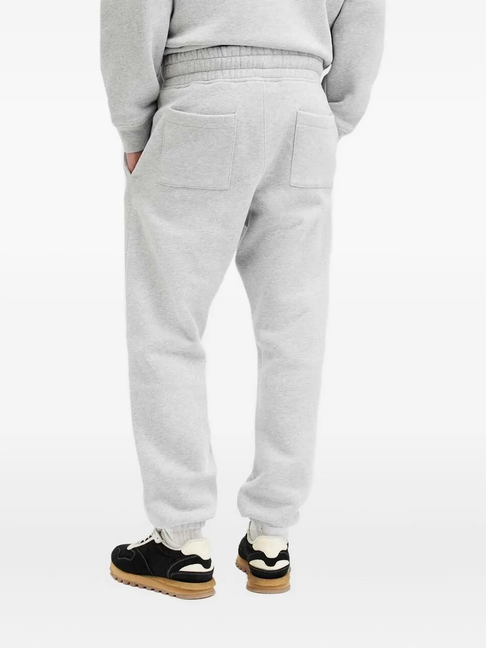 Allsaints Haven Relaxed Fit Embroidered Sweatpants In Gray