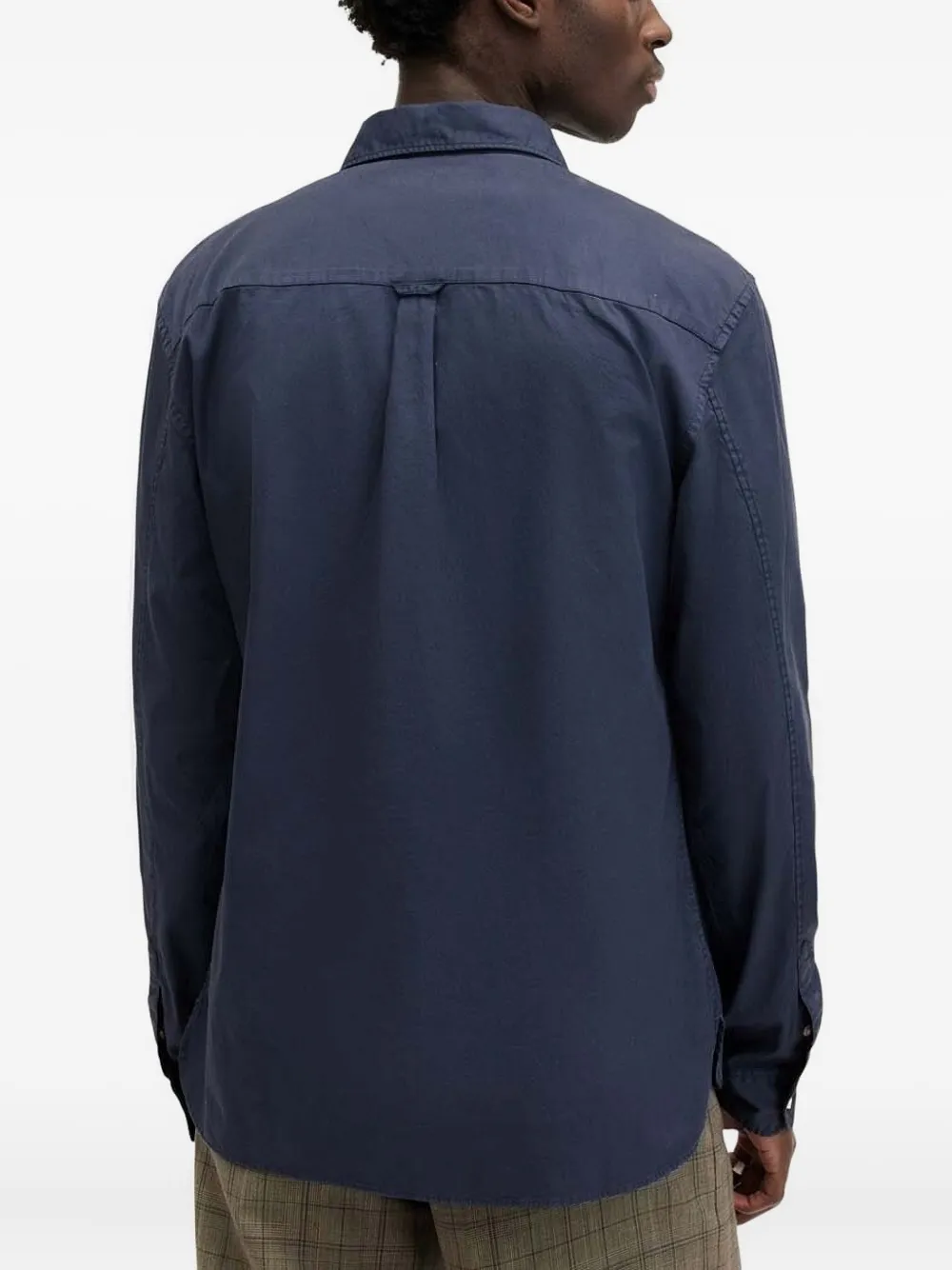 AllSaints Hawthorne Ramskull overhemd met lange mouwen - Blauw