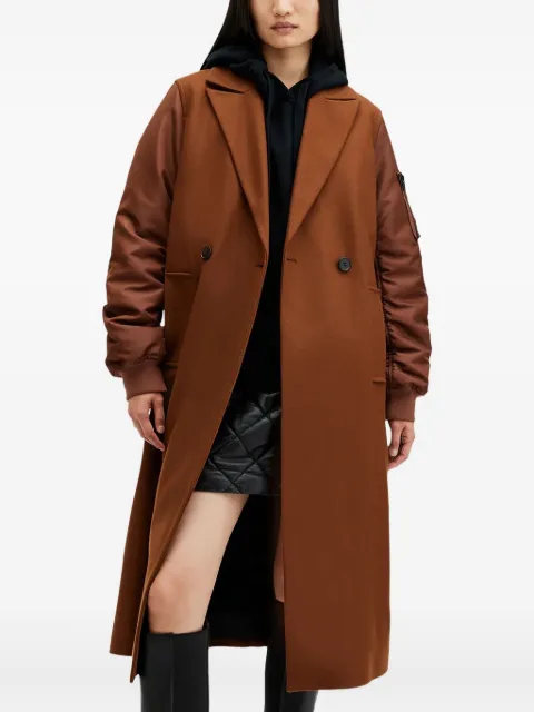 AllSaints wool-blend double-breasted coat