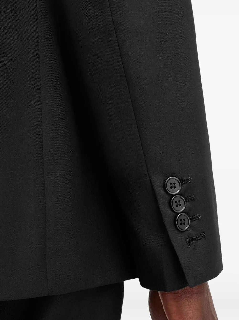 AllSaints Blazer met enkele rij knopen en vlakken Zwart