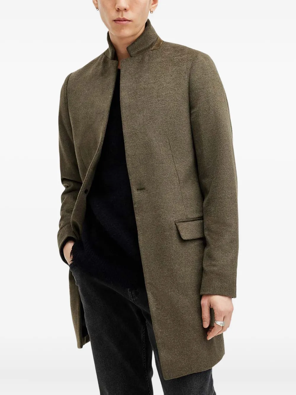 AllSaints high-neck single-breasted coat | Single Breasted Coats | Image 2