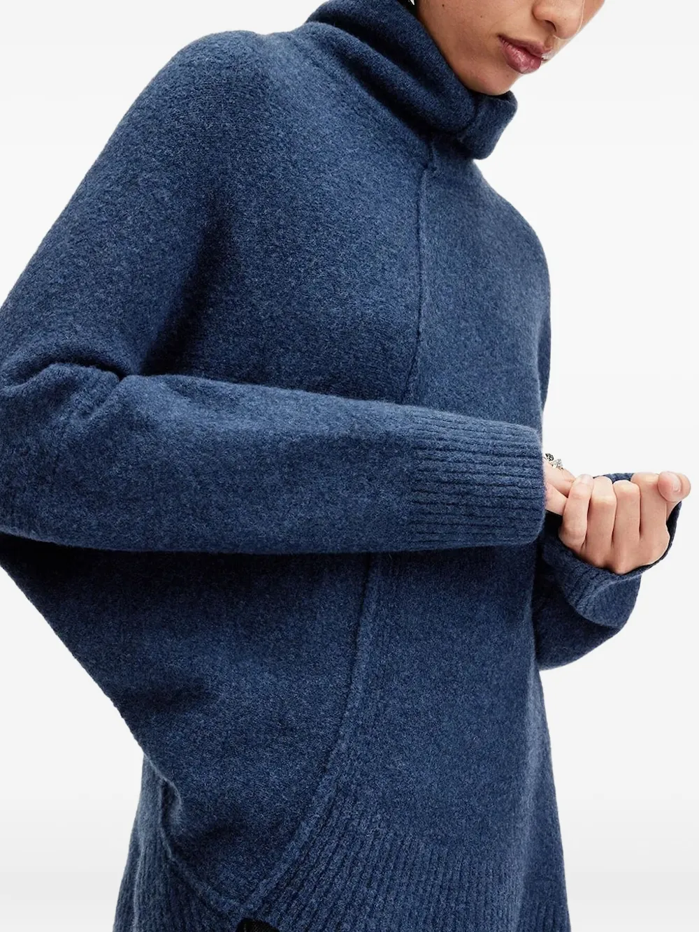 AllSaints Trui met naaddetail Blauw