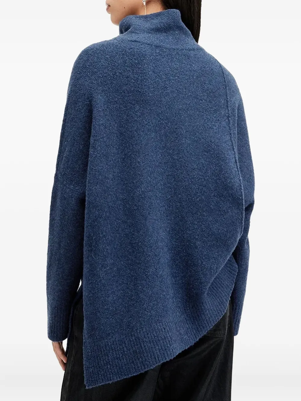AllSaints Trui met naaddetail Blauw