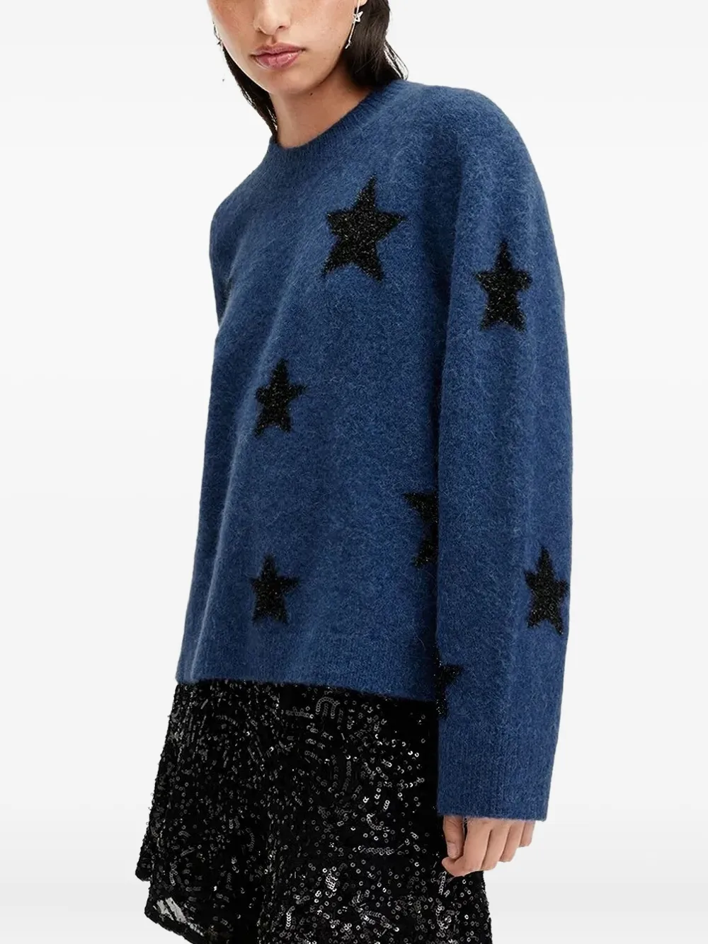 AllSaints Starlet intarsia-print jumper | Knitted Sweaters | Image 2
