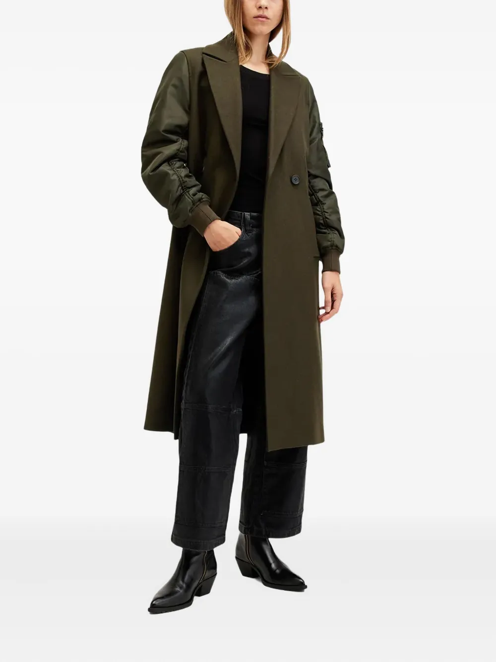 AllSaints wool-blend double-breasted coat | Double Breasted & Peacoats | Image 2