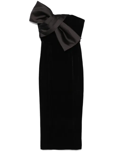 NISSA vestido midi con detalle de moño