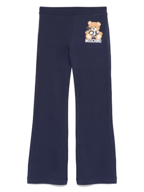 Moschino Kids Leo Teddy-print sweatpants