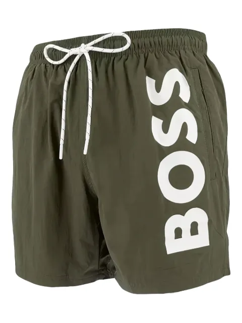 HUGO logo-print swim shorts