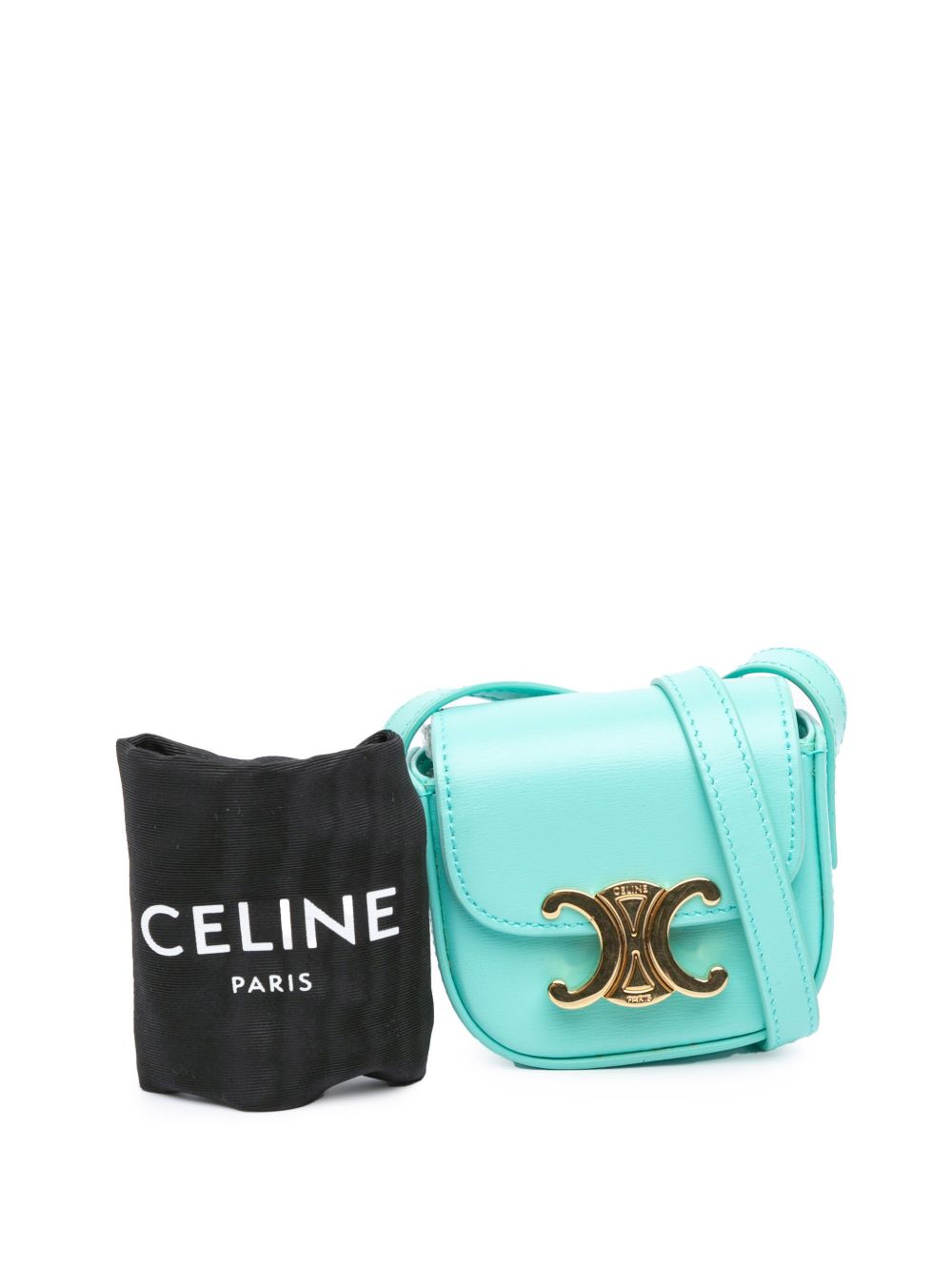 Céline Pre-Owned 2021 Mini kalfsleren Triomphe crossbodytas - Blauw