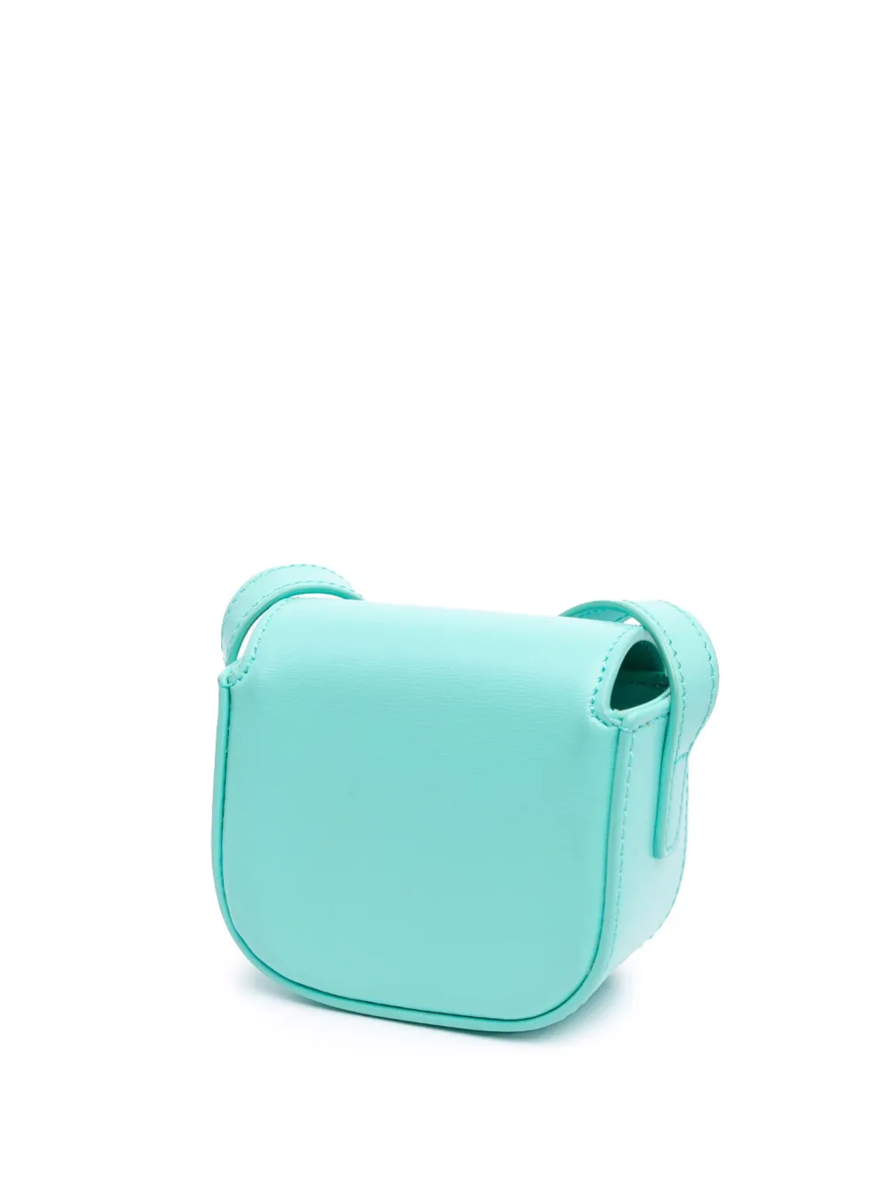 Pre-owned Celine 2021 Mini Calfskin Triomphe Crossbody Bag In Blue