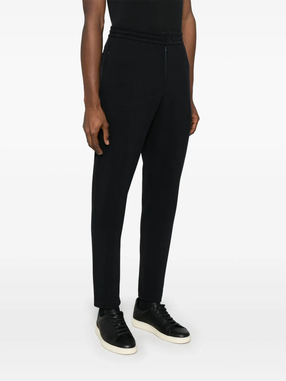 Emporio Armani Broek met toelopende pijpen Blauw