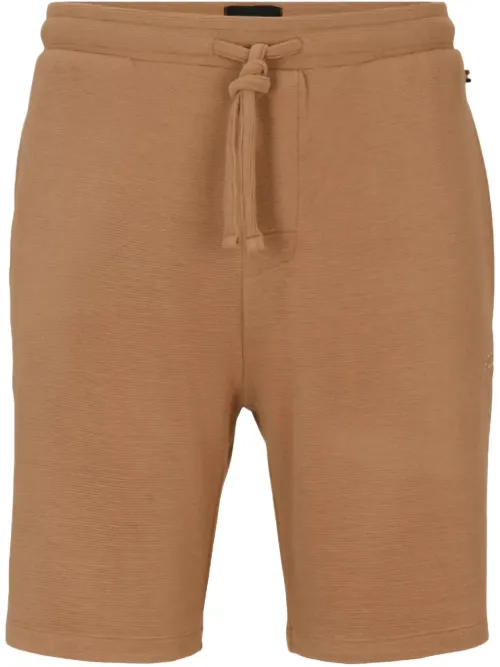 BOSS short nervuré - Tons neutres - BOSS - Modalova