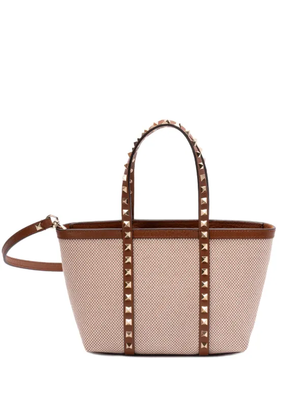 Valentino Garavani Check-pattern Tote Bag in Neutrals