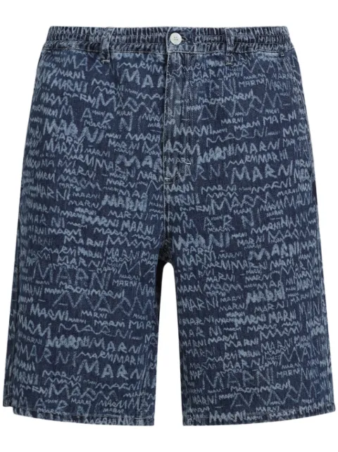 Marni logo-print shorts
