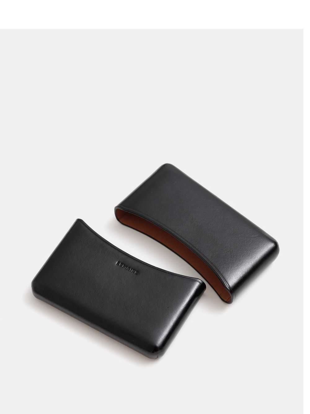 LEMAIRE leather card holder - Zwart