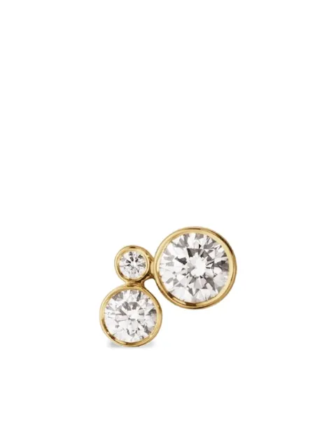 Sophie Bille Brahe boucle d'oreille Petite Stella en or recyclé 18ct pavée de diamants