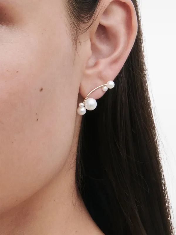 Sophie Bille Brahe Stellari フレッシュウォーターパール ピアス 14K
