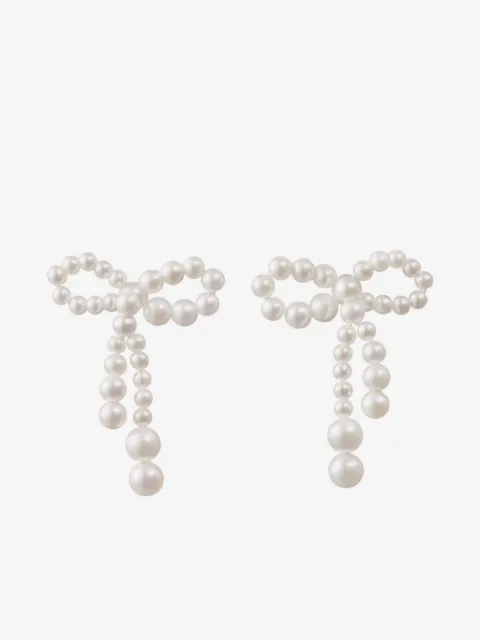 Sophie Bille Brahe 14K recycled yellow gold Rosette de Perles freshwater pearl earrings