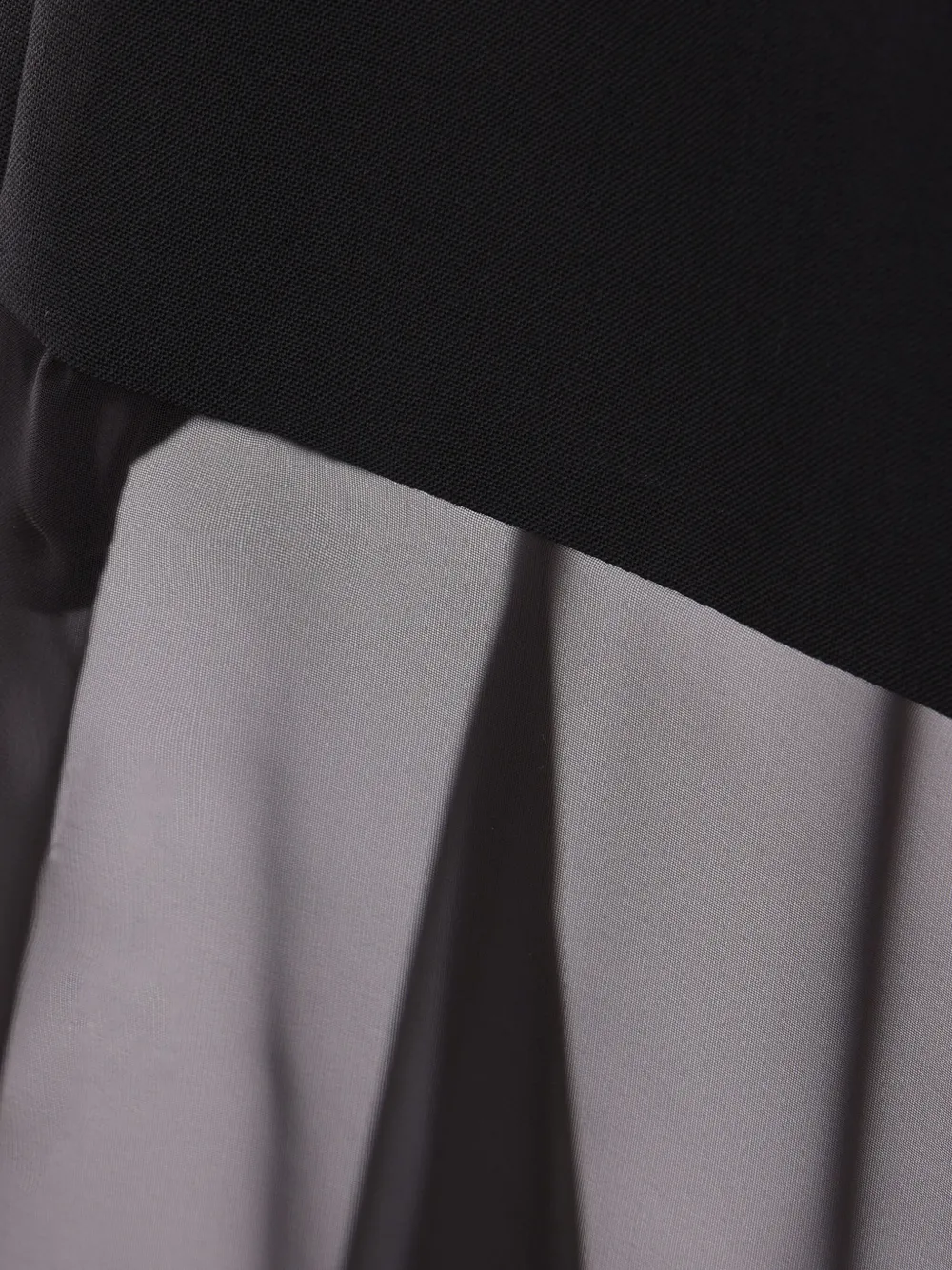 sacai Asymmetrische midi-rok Zwart
