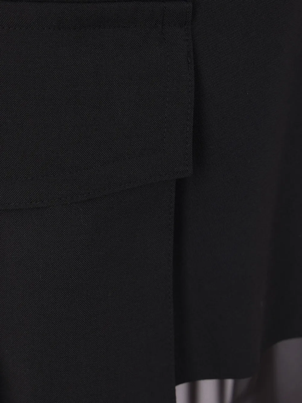 sacai Asymmetrische midi-rok Zwart