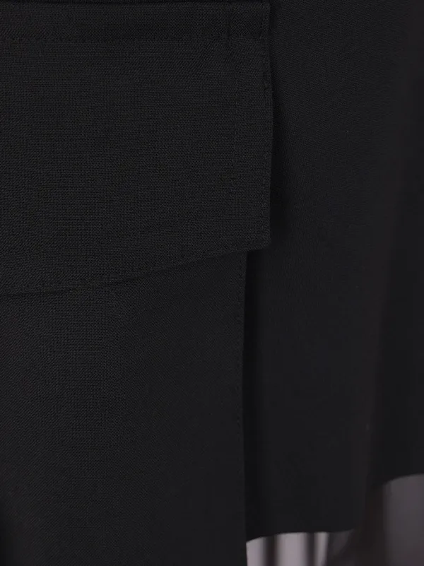 サカイ アシンメトリースカート Sacai アシンメトリー スカート | ブラック | FARFETCH JP