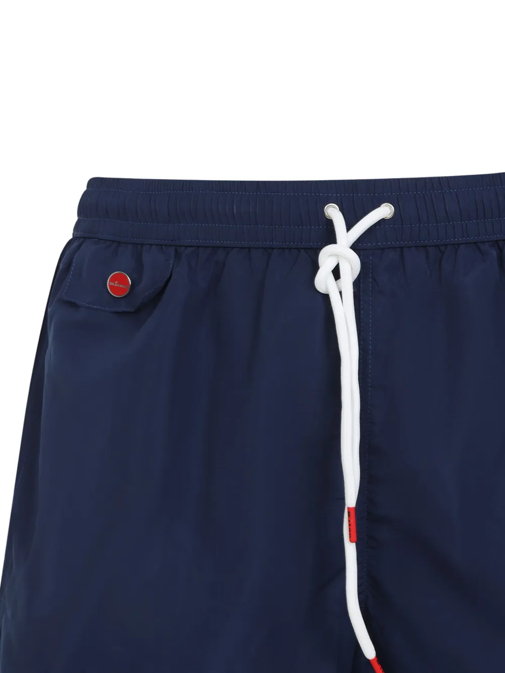Kiton Zwembroek met logoplakkaat Blauw