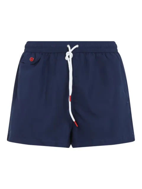 Kiton logo-plaque swim shorts