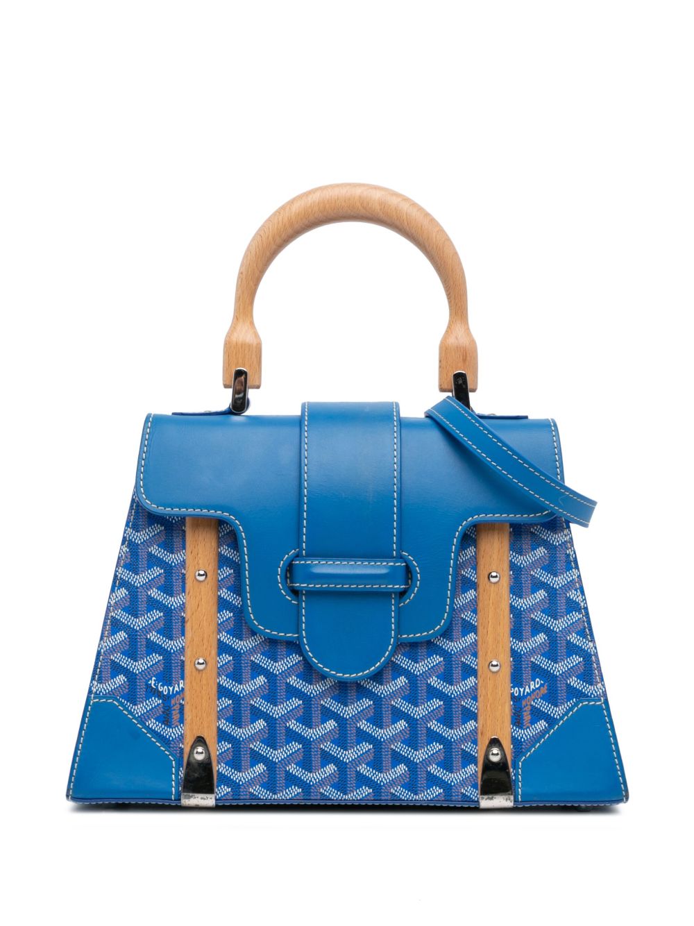 Goyard Pre-Owned 2017 Goyardine Saigon PM handbag - Blue