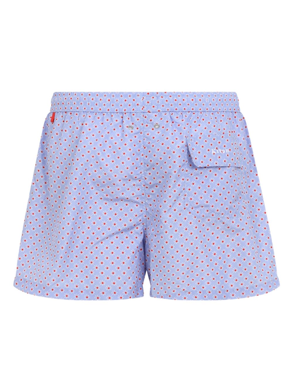 Kiton Zwembroek met print - Blauw