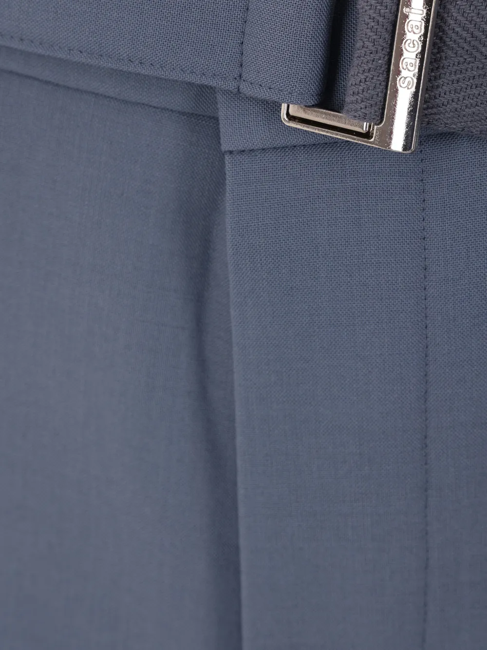 sacai Broek met ceintuur Blauw