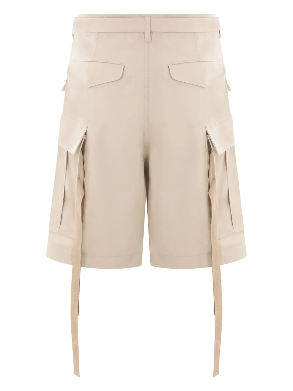 sacai Twill cargo shorts met ceintuur - Beige