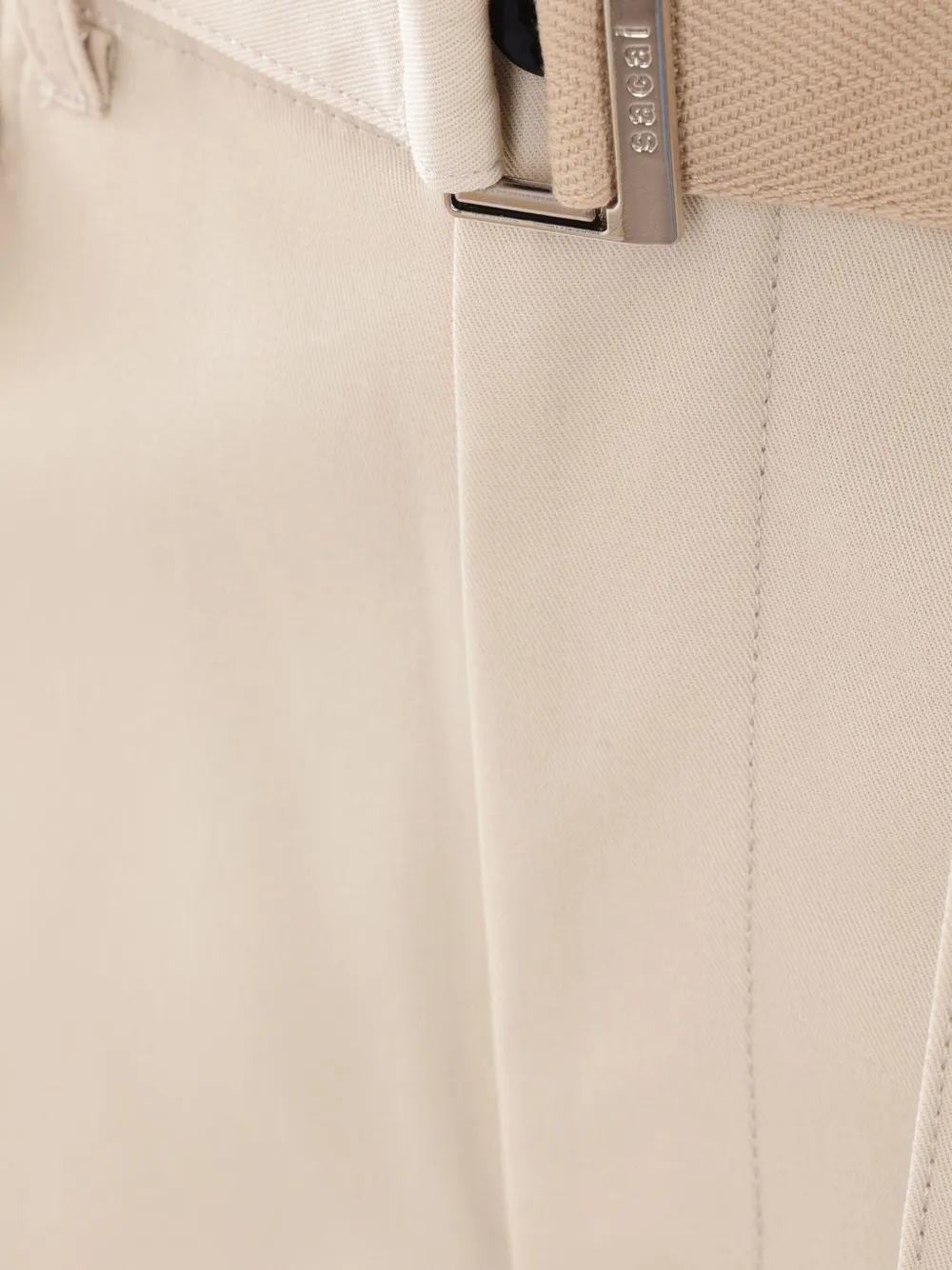 sacai Twill cargo shorts met ceintuur Beige