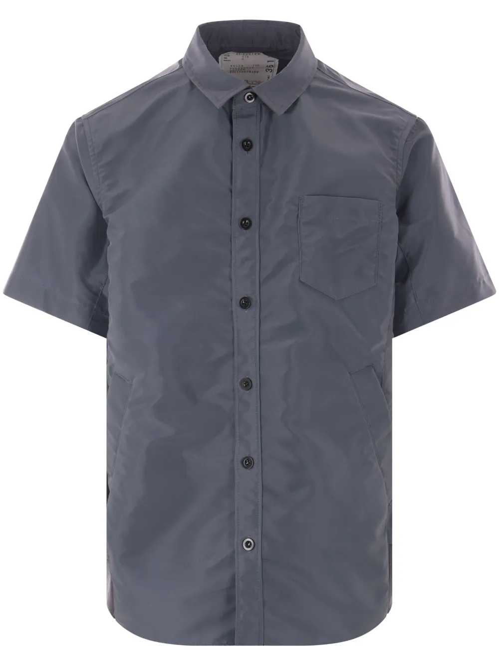 short-sleeved twill shirt