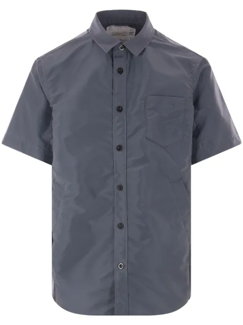 sacai short-sleeved twill shirt 