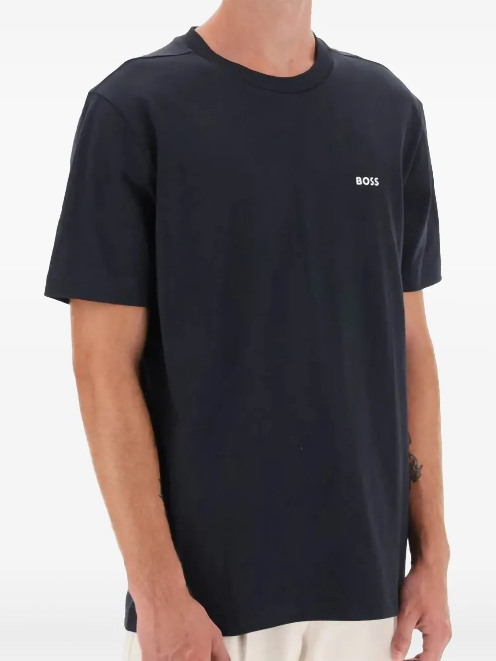 BOSS printed T-shirt - Blauw