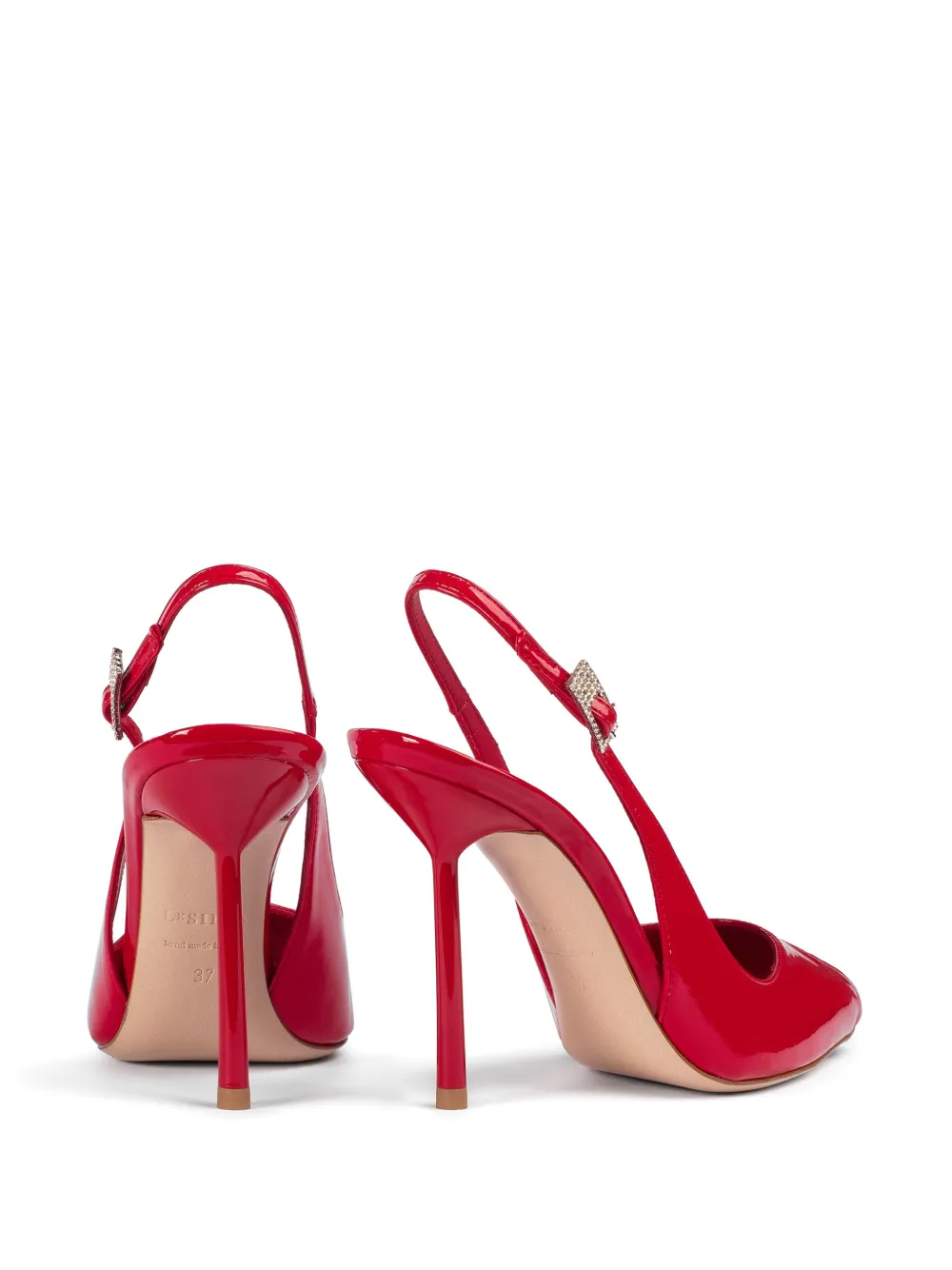 Le Silla 100 mm Clivage slingback pumps Rood