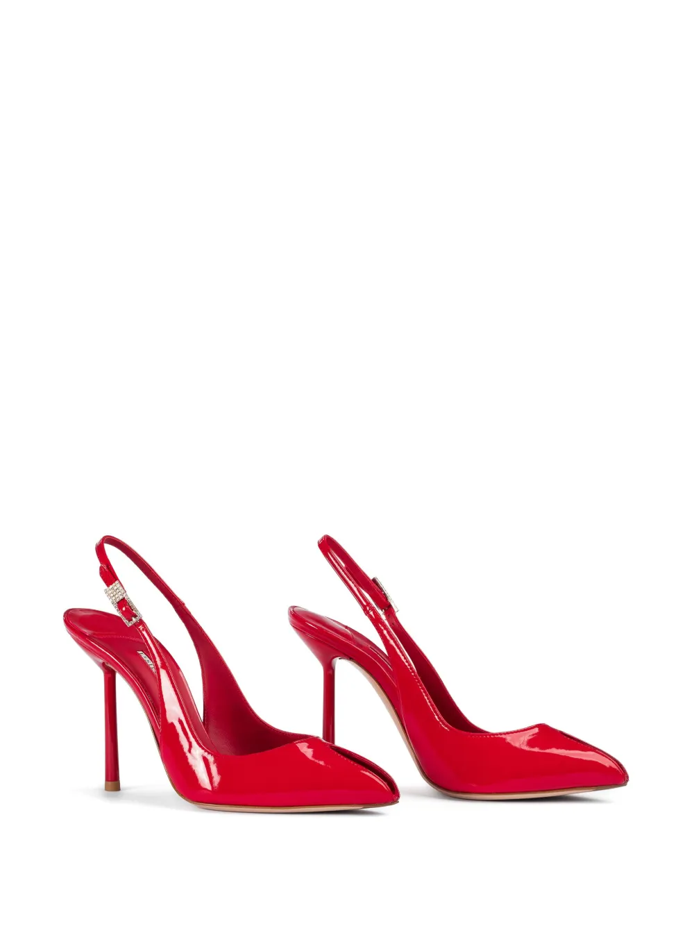 Le Silla 100 mm Clivage slingback pumps - Rood