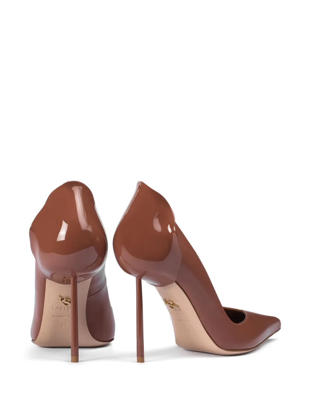 Le Silla 100 mm Petalo pumps Bruin