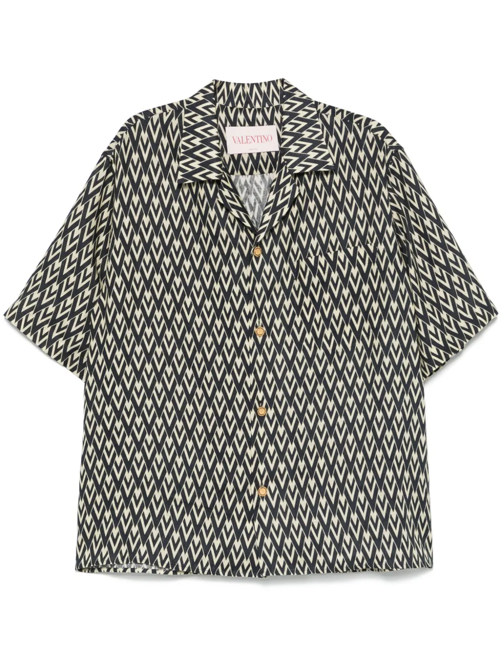 Valentino Garavani Overhemd met grafische print Blauw