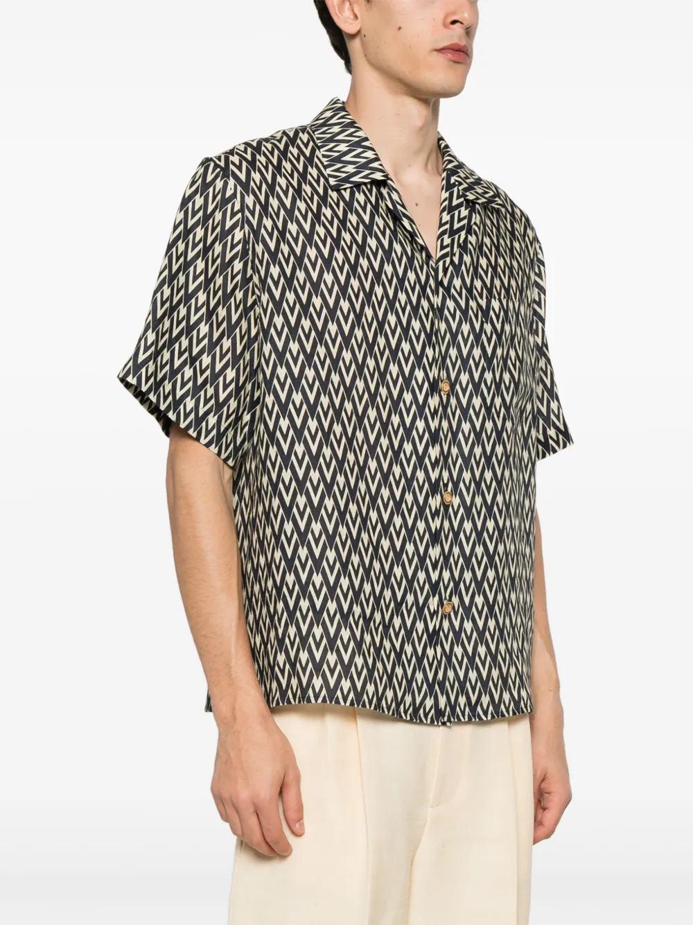 Valentino Garavani Overhemd met grafische print Blauw