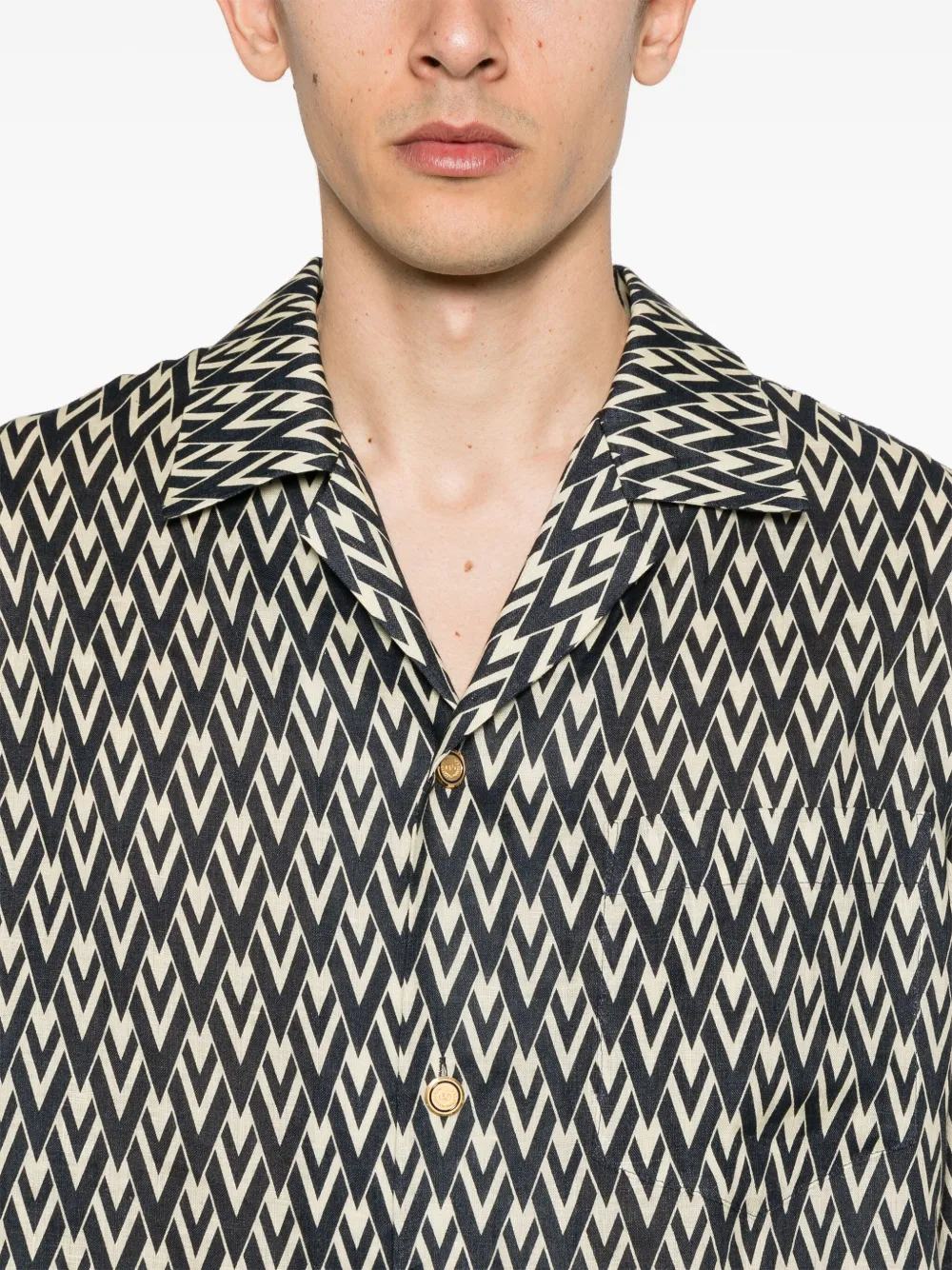 Valentino Garavani Overhemd met grafische print Blauw