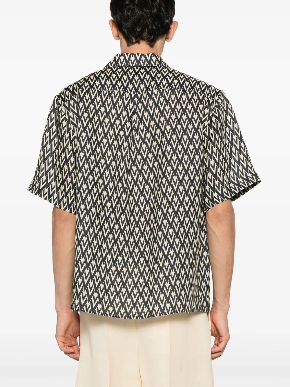 Valentino Garavani Overhemd met grafische print Blauw
