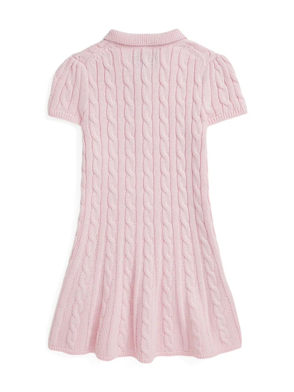 POLO RALPH LAUREN KIDS cable-knit dress - Roze