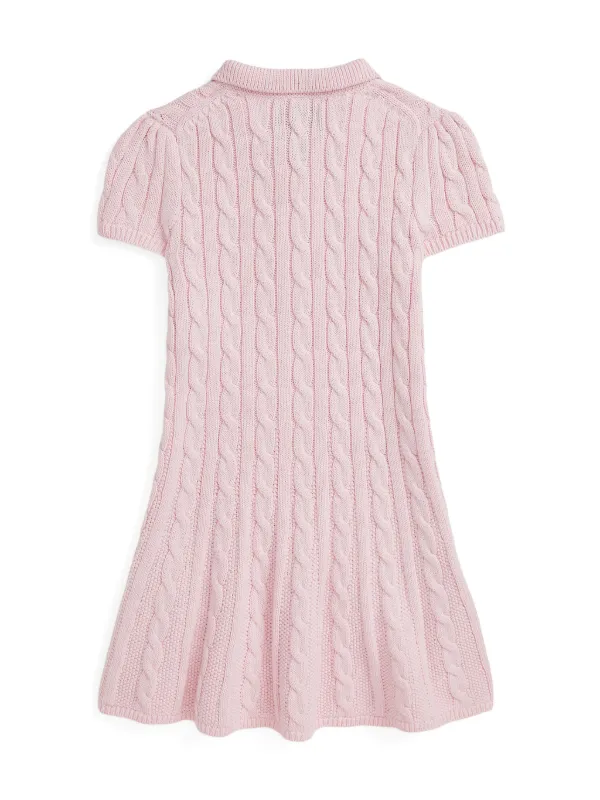 pink cable knit dress Pink Knit Sweater Dress